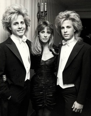 Musicians Matthew Nelson Gunnar Nelson actress Tracy Nelson at Sec- Old Photo 1