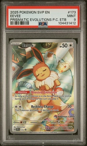 2025 POKEMON SVP EN-SV BLACK STAR PROMO #173 EEVEE PSA 9