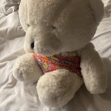 Burdines Florida Plush Teddy Polar Bear Flamingo Pink Shorts Stuffed Toy Vintage