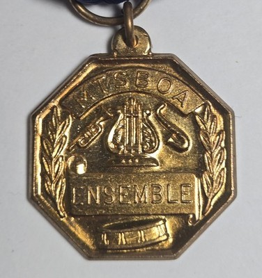 Ensemble Medal Pin Blue Ribbon Music Band Orchestra Award MTSBOA