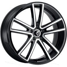 1 New 20x8.5 Kraze Lusso Black/Machined 5x114.3 ET38 wheel/rim