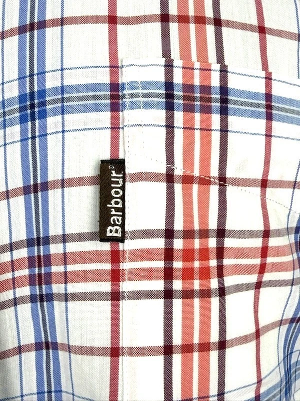 Chemise homme Barbour 2XL à carreaux bouton-bas coton coupe régulière... - Photo 2/4