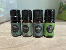 Essential Oils - Set Of 4 - Eden  s Garden. Preowned. Muscle, Spruce, Fir, Citrus