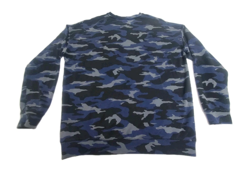 Camisa suéter Athleta para mujer azul medio camuflada manga larga ropa deportiva resistente Foto 2 de 4