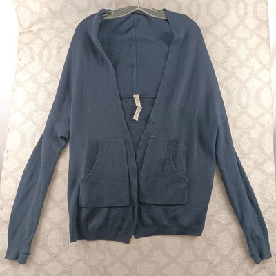 Lululemon Athletica Sweater Wrap Shawl Womens 2 Blue Open