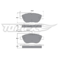 Satz Bremsbeläge 23812323 Bremsklötze vorne für Fiat Stilo 192
