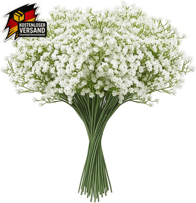 Künstliche Blumen Dekor Set für Hochzeiten Partys und Zuhause 12 Stück