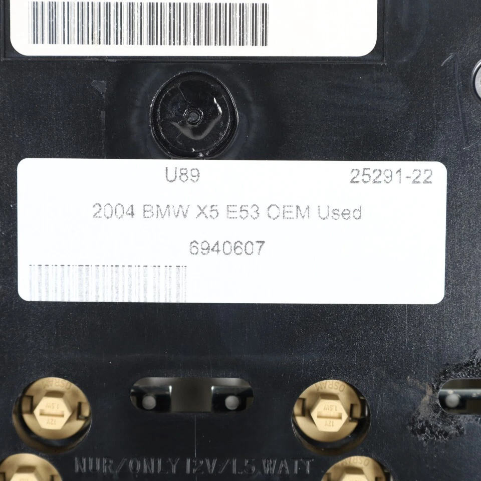 2004-2006 BMW X5 E53 3.0 Speedometer Instrument Cluster 62116940607 OEM Used - Image 2 of 4