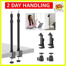 2 Pack Desk Mount with 1/4"  3/8" Screws, Ball Head, 17-41" Adjustable Alumi...
