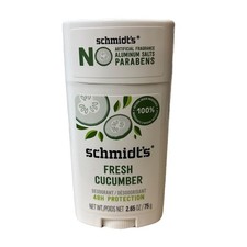 Schmidts Fresh Cucumber Deodorant Stick, 2.65...
