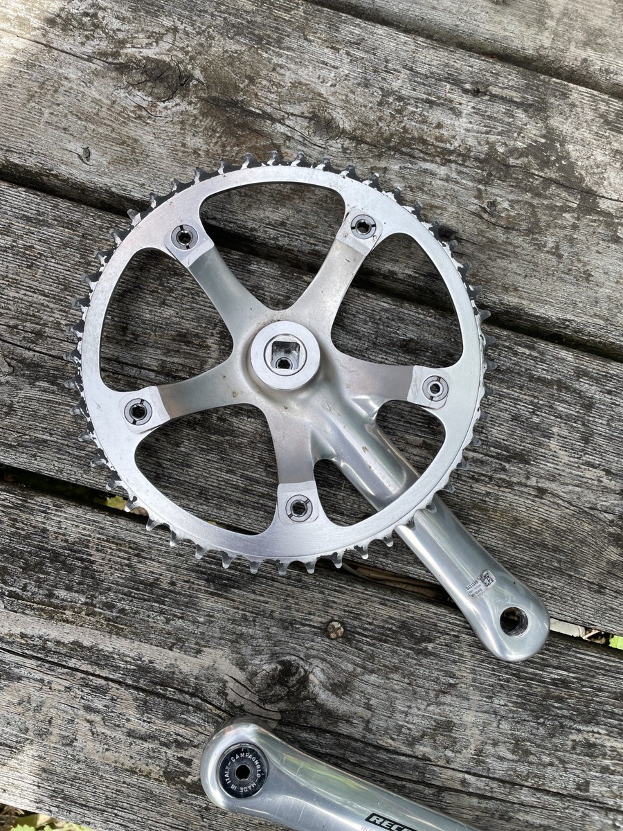 Campagnolo Record Pista Track Crankset With Bottom Bracket 165mm
