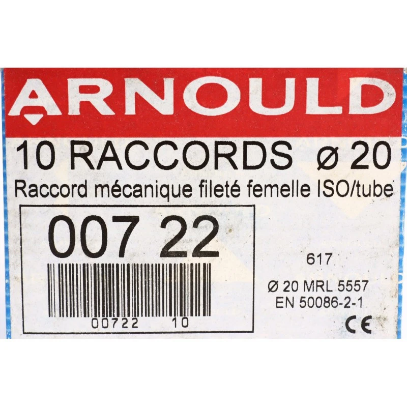 10Pcs ARNOULD 007 22 Diam 20mm Raccord mécanique fileté femelle (B1304) - Photo 3/3