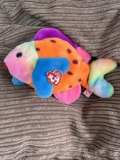 TY Beanie Babies "Lips" the fish born 15 March 1999 retired Mint Condition