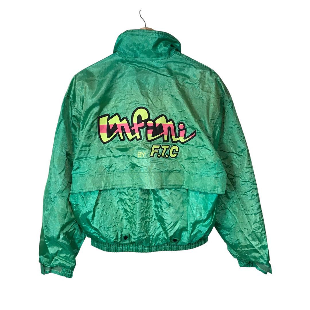 90s YAMAHA ヤマハ中綿入り ナイロン レーシングジャケット ビンテージ 90s YAMAHA vintage nylon racing jacket with back print LL