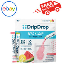DripDrop Hydration Zero Sugar Electrolyte Sticks Variety Pack 40 Count