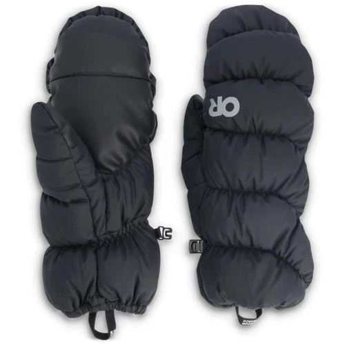 Outdoor Research Coldfront Down Unisex Mittens, Solid Black, X-Large