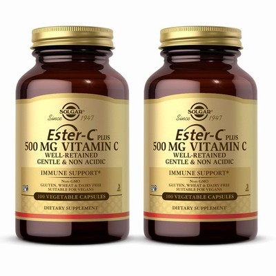 Solgar Ester-C Plus 500 mg Vitamin C (Ascorbate Complex) - 100 Vegetable Capsule