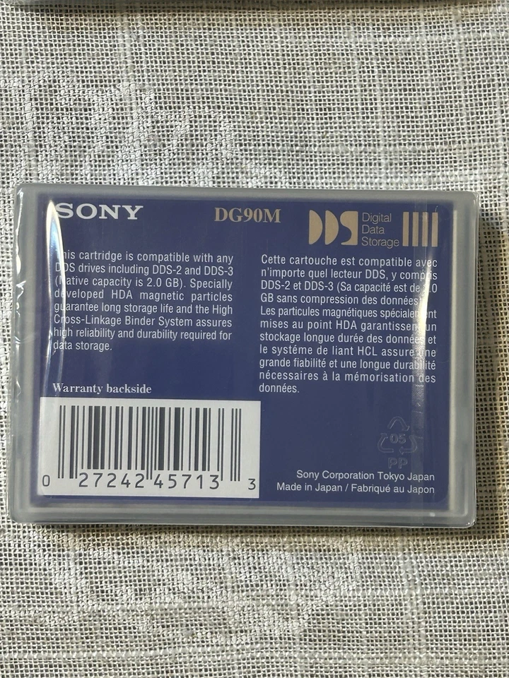 Lot of 4 Sony DG90M DDS Data Cartridges 90M / 2GB Sealed - Image 4 of 4