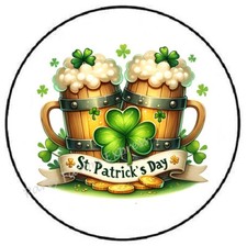 ST PATRICKS DAY BEER ENVELOPE SEALS LABELS STICKERS PARTY FAVORS