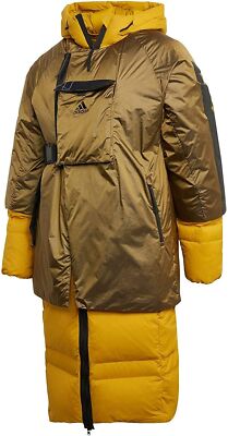Adidas Lifestyle Prime COLD.RDY Down Puffer Legacy Gold (FT2426) Neu mit Etikett Größe M