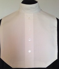 English Hunt Seat Ratcatcher White Button Front Show Bib Dickie