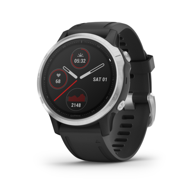 Garmin Fenix 6S GPS Multisport Black Band Men's Watch - (010-02159-01)