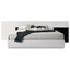 best master bahamas poplar wood eastern king platform bed in black/white
