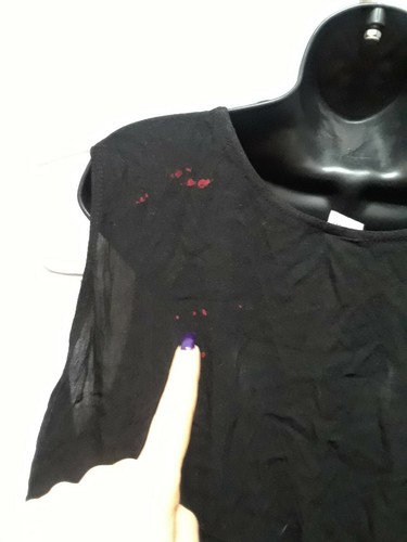 Black Burgundy Flower Tie Dye Hippie Sun Summer Dress Beach M L XL 1X 2X Cotton - Picture 5 of 5