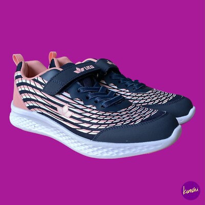LICO Damen Tamika VS Sneaker Turnschuhe, Hoop/Loop, Navy/Pink, UK 6/EU 39