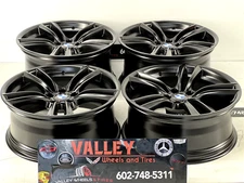 20' BMW OEM GENUINE WHEELS SATIN BLACK 5X120 MM M347 WHEELS/RIM SET