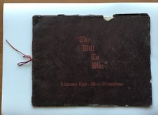 “The Will To Win” Alabama East-West Champions Football Pictorial 1926 Rare