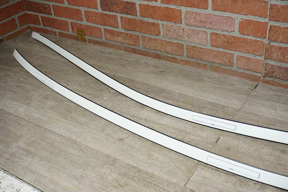 WHITE 2012-2016 BMW 528I F10 SEDAN LEFT & RIGHT UPPER ROOF MOLDING TRIM SET OEM - Image 2 of 4