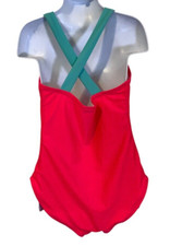 Cat  Jack Girls Love Swimsuit Size M 7/8 Pink Teal