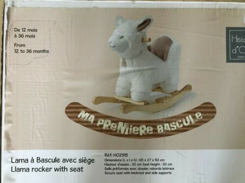 Histoire d´Ours Lama Rocker with Secure Seat - White - New Sealed