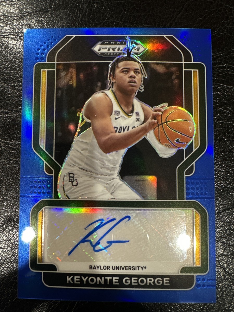 2022-23 Panini Prizm Draft Picks Keyonte George Blue Rookie Auto