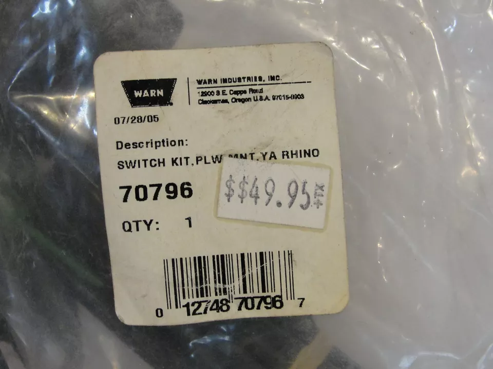 Warn Industries 70796 Switch Kit, PLW MNT, YA Rhino Foto 2 de 3