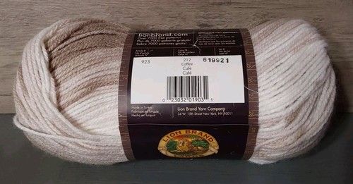 Lion Brand Yarn Ice Cream Varigated Coffee 1 Skein 3.5oz 394 Yards 3 Light - Picture 4 of 4