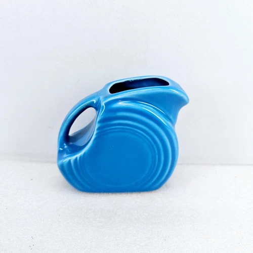 MINI DISK PITCHER creamer Peacock blue NEW FIESTA  5 OZ.