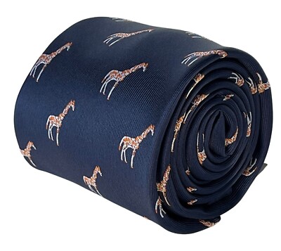 Marineblaue Giraffe Herren Krawatte Safari Tier von Frederick Thomas Krawatten