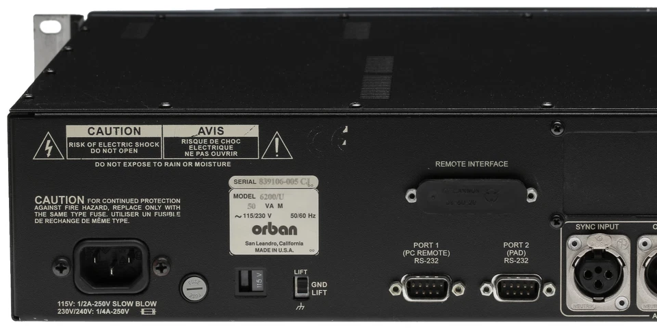 Orban Optimod 6200 DAB Podcast Streaming Processor 5-Band AES Digital Audio XLR - Image 4 of 4