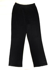 Chicos Travelers Pants Size 1 Black Classic No Tummy Slacks Slinky Travel Knit 1
