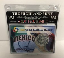 Mexico 2013 World Baseball Classic 39MM Silver Plated Limited Edition Medallion