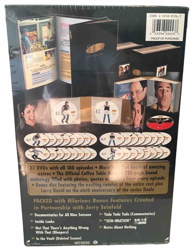 Seinfeld The Complete Series DVD Box Set W/Coffee Table Book New Factory Sealed - Picture 2 of 5