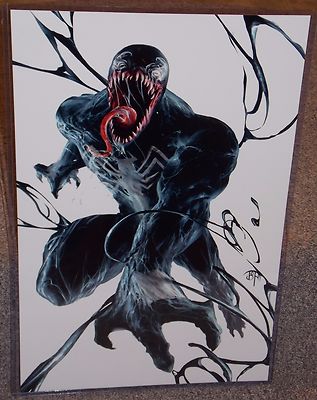 Marvel Spider-Man Venom Glossy Art Print 11 x 17 In Hard Plastic