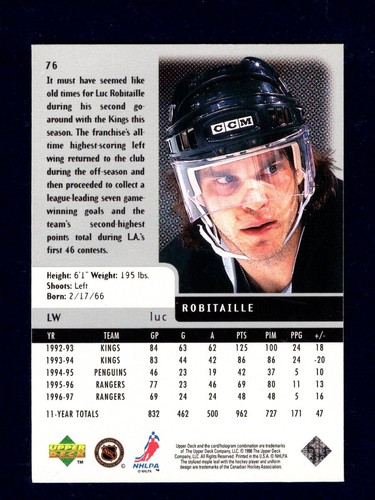 1997-98 Upper Deck Black Diamond Hockey Cards You Pick - Picture 63 of 93