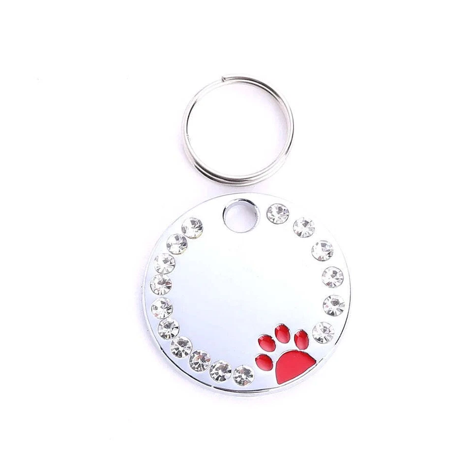 Personalized Dog/Cat Cute Paw Pet ID Tag with Unique Laser Engraving Name/Phone - Image 3 of 4