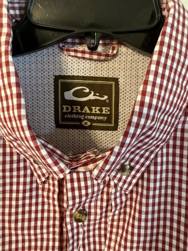 DRAKE WATERFOWL GINGHAM PLAID WINGSHOOTERS SHORT SLEEVE L/S - Picture 6 of 7