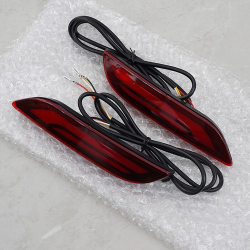 2x Reflector de luz de freno antiniebla trasera señal de giro dinámica LED para Toyota Camry 18~20 - Imagen 8 de 16