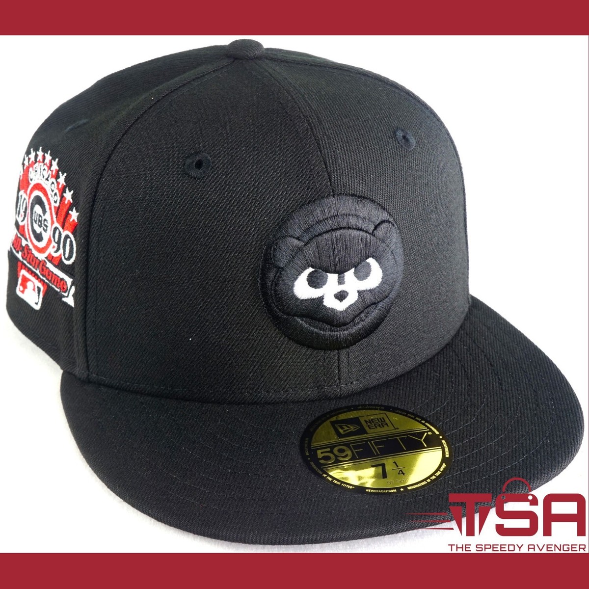 【海外限定】New Era 59FIFTY Chicago Cubs Black Wool ASG1990 New Era Chicago Cubs All Star Game 1990 Black Wool Throwback