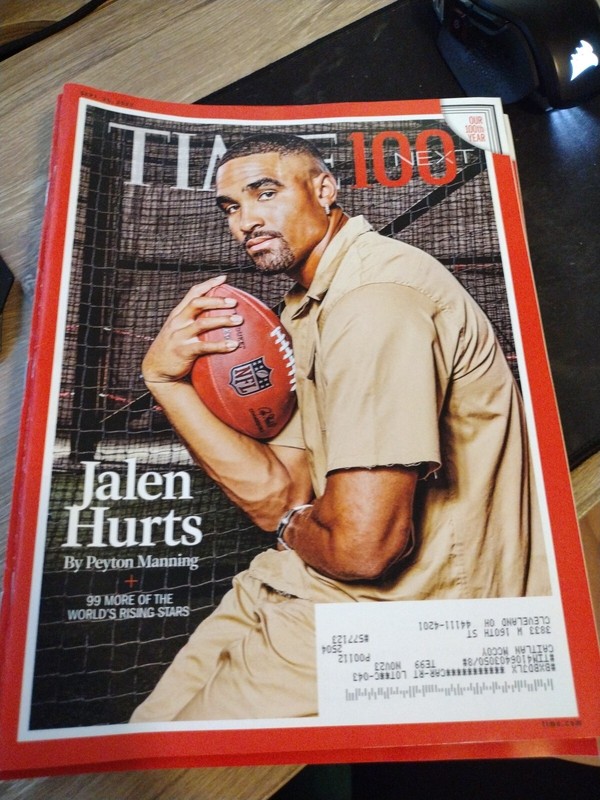 JALEN HURTS September 25, 2023 TIME Magazine KELSEA BALLERINA 